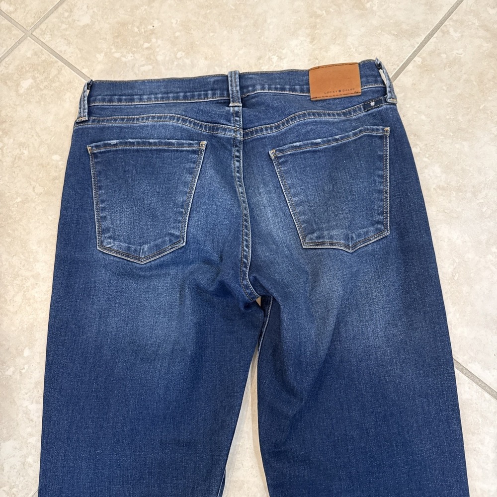 Lucky Brand Jeans Women 4/27 R Blue Brooke Straight Mid Rise Stretch Denim Pants